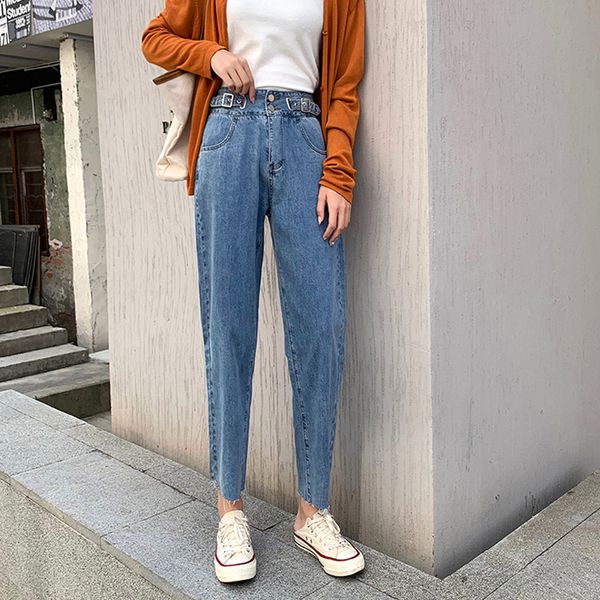 jeans women loose 2020 autumn high waist nine pants korean style was thin cec straight pants trousers jean femmale, Blue
jeans women loose 2020 autumn high waist nine pants korean style was thin cec straight pants trousers jean femmale, Blue
