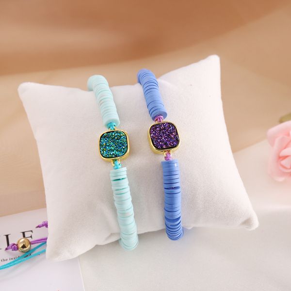 scrub natural stone soft pottery woven bracelet female clay beads surfer bracelet for women cool fashion creative hand jewelry, Black
scrub natural stone soft pottery woven bracelet female clay beads surfer bracelet for women cool fashion creative hand jewelry, Black