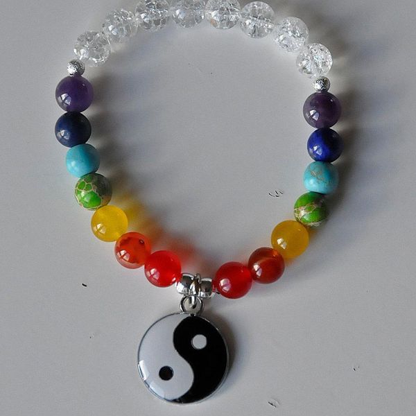 sn0322 yin yang bracelet genuine 7 chakra buddha yoga feng shui balance meditation wrist mala prayer beads wealth bracelet, Black
sn0322 yin yang bracelet genuine 7 chakra buddha yoga feng shui balance meditation wrist mala prayer beads wealth bracelet, Black