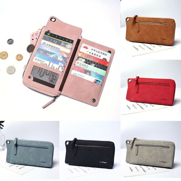 2019 women pu leather long wallets fashion ladies solid color purse zipper bag for women's clutch portable card holder, Red;black
2019 women pu leather long wallets fashion ladies solid color purse zipper bag for women's clutch portable card holder, Red;black