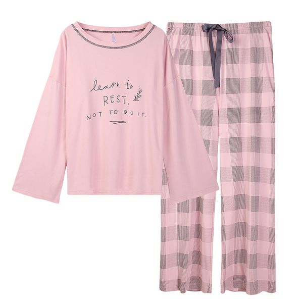 2019 spring and autumn korean style long-sleeved and trousers cotton casual style suit for sweet girl cotton pajamas sets, Blue;gray
2019 spring and autumn korean style long-sleeved and trousers cotton casual style suit for sweet girl cotton pajamas sets, Blue;gray