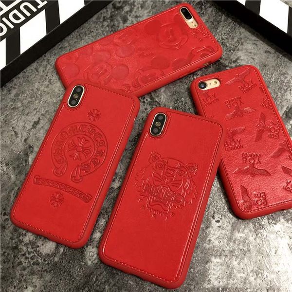 luxury phone case for iphonexsmax xr xs/x 7p/8p 7/8 fashion pattern leather stamping designer protective brand red back cover wholesale
luxury phone case for iphonexsmax xr xs/x 7p/8p 7/8 fashion pattern leather stamping designer protective brand red back cover wholesale
