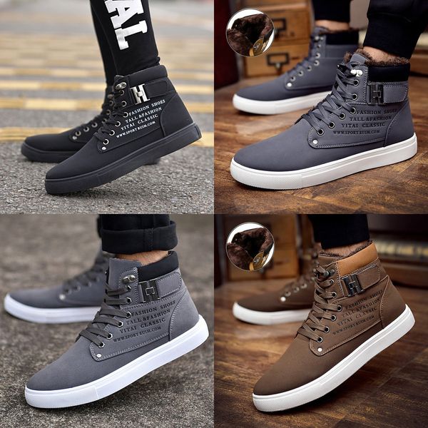 ankle boots men sneakers 2019 fashion lace-up solid winter shoes men snow boots warm fur flat with sneakers men breathable shoes, Black
ankle boots men sneakers 2019 fashion lace-up solid winter shoes men snow boots warm fur flat with sneakers men breathable shoes, Black