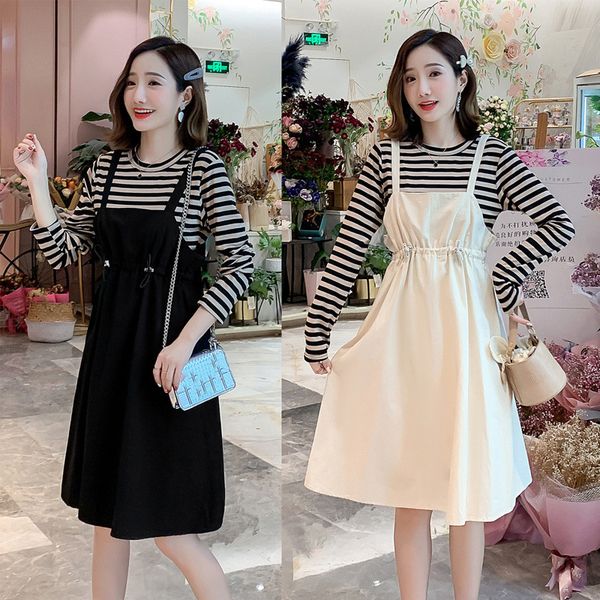 maternity dress two-piece suit long-sleeved maternity clothes for pregnant women long korean skirt, White
maternity dress two-piece suit long-sleeved maternity clothes for pregnant women long korean skirt, White