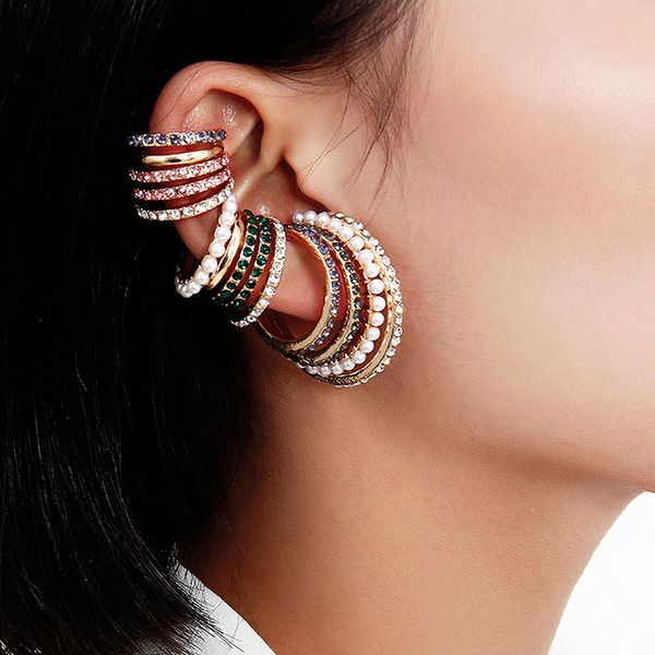 clip-on & screw back trendy exaggerated colorful rhinestone clip earrings for women temperament geometric circle fashion jewelry xr2859, Silver
clip-on & screw back trendy exaggerated colorful rhinestone clip earrings for women temperament geometric circle fashion jewelry xr2859, Silver