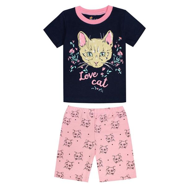 girls cat printing clothing sets children clothes kids pajamas sets baby sleepwear t-shirt + shorts 2pcs clothing, White
girls cat printing clothing sets children clothes kids pajamas sets baby sleepwear t-shirt + shorts 2pcs clothing, White