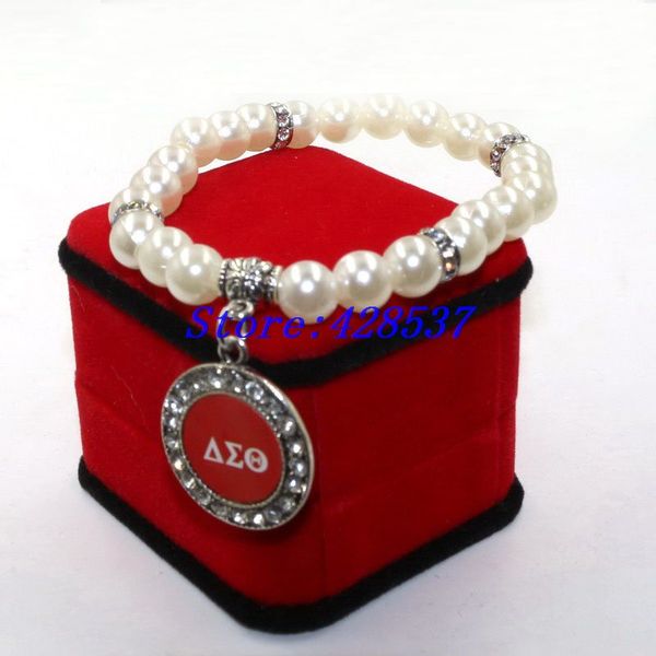 fashion dst greek sorority delta sigma theta red paper sticker white pear crystal bead bangles bracelets jewelry, Black
fashion dst greek sorority delta sigma theta red paper sticker white pear crystal bead bangles bracelets jewelry, Black