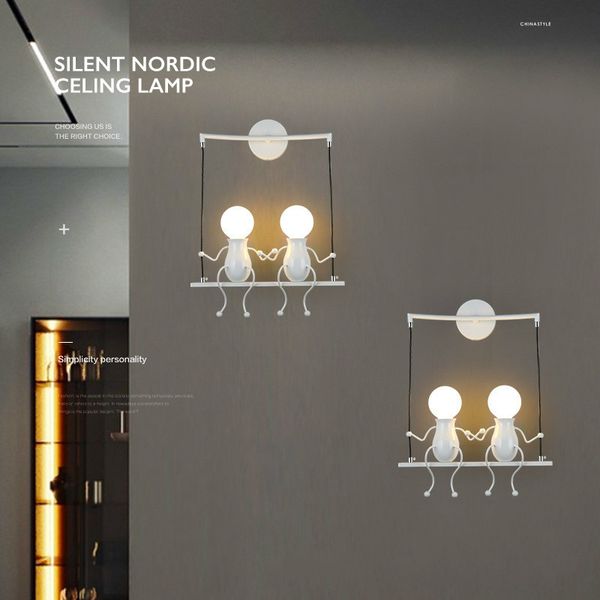 children's creative wall lamp simple modern living room bedroom bedside lamp corridor wall lights for home villain swing
children's creative wall lamp simple modern living room bedroom bedside lamp corridor wall lights for home villain swing