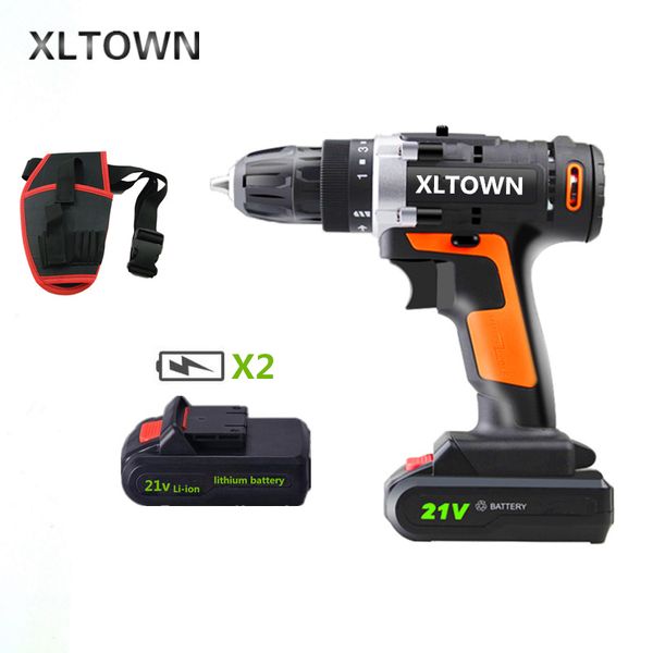 xltown new 21v cordless electric drill with 2 battery rechargeable lithium battery dual speed multifunction electric screwdriver
xltown new 21v cordless electric drill with 2 battery rechargeable lithium battery dual speed multifunction electric screwdriver