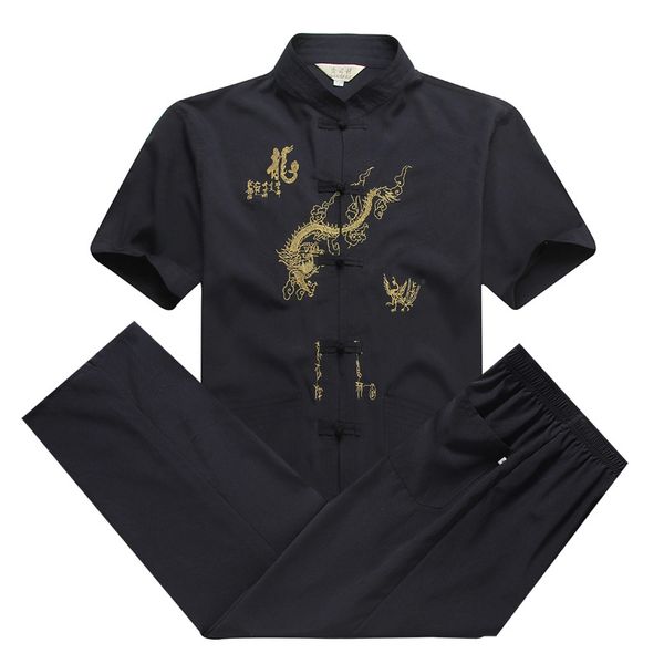 tang suit men's shirt suit men's short-sleeved summer middle-aged and elderly tai chi chinese style two-piece, Gray
tang suit men's shirt suit men's short-sleeved summer middle-aged and elderly tai chi chinese style two-piece, Gray