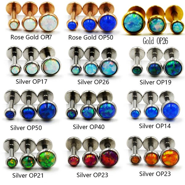 1pcs 16g internal thread opal stone labret monroe lip stud ring opal ear cartilage tragus helix earring piercing body jewelry, Slivery;golden
1pcs 16g internal thread opal stone labret monroe lip stud ring opal ear cartilage tragus helix earring piercing body jewelry, Slivery;golden