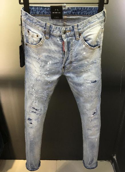 casual skinny pants spring new hip hop streetwear fashion man jeans distrressed man full length pants can be recommended size, Blue
casual skinny pants spring new hip hop streetwear fashion man jeans distrressed man full length pants can be recommended size, Blue