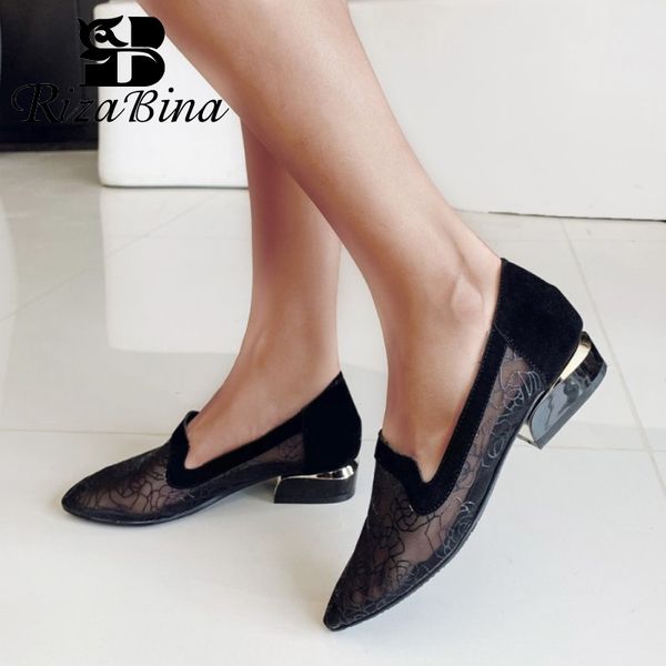 rizabina women pumps glove shoes women patchwork mesh square heel fashion casual office lady soft female footwear size 33-43, Black
rizabina women pumps glove shoes women patchwork mesh square heel fashion casual office lady soft female footwear size 33-43, Black