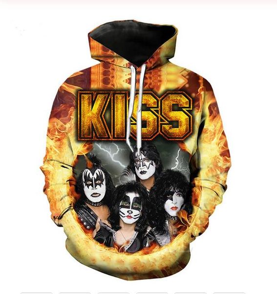 new fashion women/men's rock kiss metal band casual 3d printed crewneck sweatshirts hoodies sportwear coat wr244, Black
new fashion women/men's rock kiss metal band casual 3d printed crewneck sweatshirts hoodies sportwear coat wr244, Black