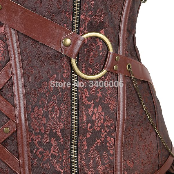 steampunk bustier corset dress plus size black brown zipper black faux leather corset with skirt gothic punk burlesque pirate, Black;white
steampunk bustier corset dress plus size black brown zipper black faux leather corset with skirt gothic punk burlesque pirate, Black;white