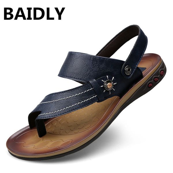 baidly летняя мода сандалии классические повседневная мужская обувь soft удобная натуральная кожа пляж сандалии sandalias hombre, Black 
baidly летняя мода сандалии классические повседневная мужская обувь soft удобная натуральная кожа пляж сандалии sandalias hombre, Black
