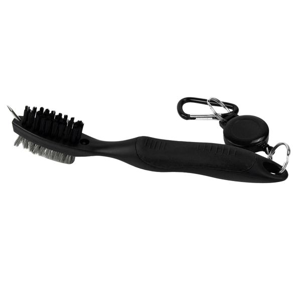 golf dual side golf club brush cleaner ball cleaning with carabiner + retractable reel - golf accessories
golf dual side golf club brush cleaner ball cleaning with carabiner + retractable reel - golf accessories