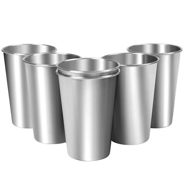 6-piece 16-ounce stainless steel cup shatterproof pint stacked metal (6,17 oz / 500 ml) other dinnerware
6-piece 16-ounce stainless steel cup shatterproof pint stacked metal (6,17 oz / 500 ml) other dinnerware