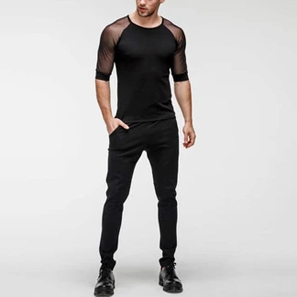 men's t-shirts incerun men half sleeve round neck t shirts casual black patchwork slim t-shirt man summer party nightclub tee plus, White;black
men's t-shirts incerun men half sleeve round neck t shirts casual black patchwork slim t-shirt man summer party nightclub tee plus, White;black
