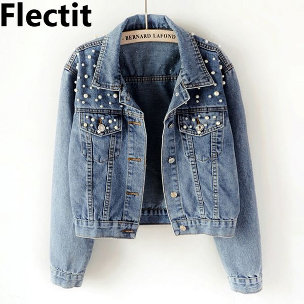 flectit embellished pearl jeans jacket women mid-wash blue denim 90s ladies trucker jacket plus size s- 5xl outerwear & coats *, Black;brown
flectit embellished pearl jeans jacket women mid-wash blue denim 90s ladies trucker jacket plus size s- 5xl outerwear & coats *, Black;brown