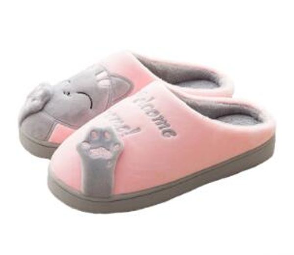 woman winter house slippers cartoon cat house shoes non-slip soft warm slippers winter indoor bedroom loves couple floor shoes, Black
woman winter house slippers cartoon cat house shoes non-slip soft warm slippers winter indoor bedroom loves couple floor shoes, Black