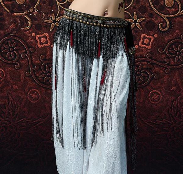 belly dance tribal belt with fringe skirt black beige two layer tassel belly dance hip scarf ing, Black;red
belly dance tribal belt with fringe skirt black beige two layer tassel belly dance hip scarf ing, Black;red
