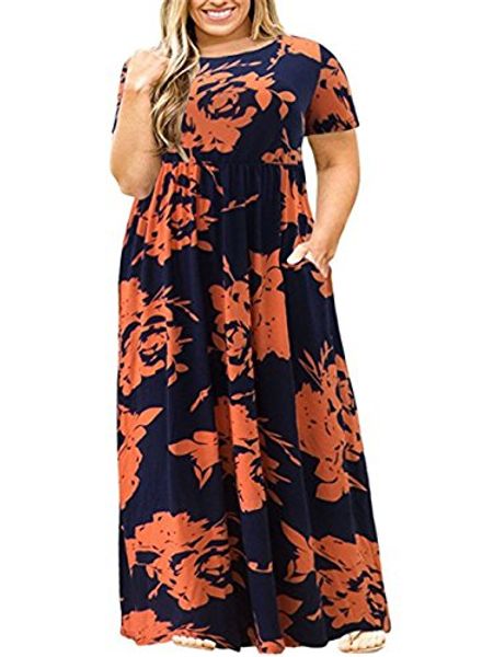 yonywa plus size womens dresses short sleeve casual loose plain long maxi t shirt dress with pockets, Black;gray
yonywa plus size womens dresses short sleeve casual loose plain long maxi t shirt dress with pockets, Black;gray