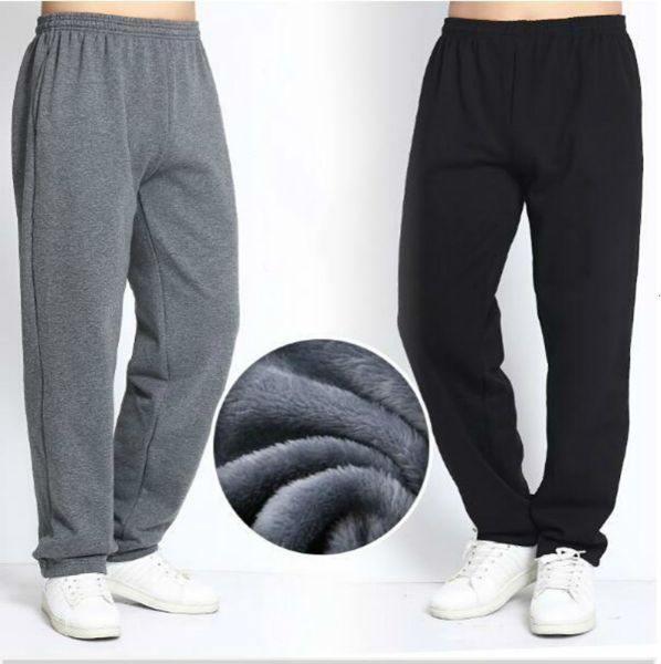 7xl мужчины зима sweatpants теплый флис толстые брюки сыпучие эластичный пояс брюки хлопок повседневный мужские брюки плюс размер 5xl 6xl, Black 
7xl мужчины зима sweatpants теплый флис толстые брюки сыпучие эластичный пояс брюки хлопок повседневный мужские брюки плюс размер 5xl 6xl, Black