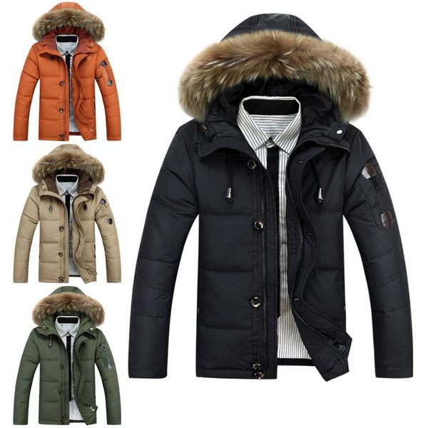winter men down jacket collar hooded thick parka down coat men winter jacket plus size snow parka coat, Black
winter men down jacket collar hooded thick parka down coat men winter jacket plus size snow parka coat, Black