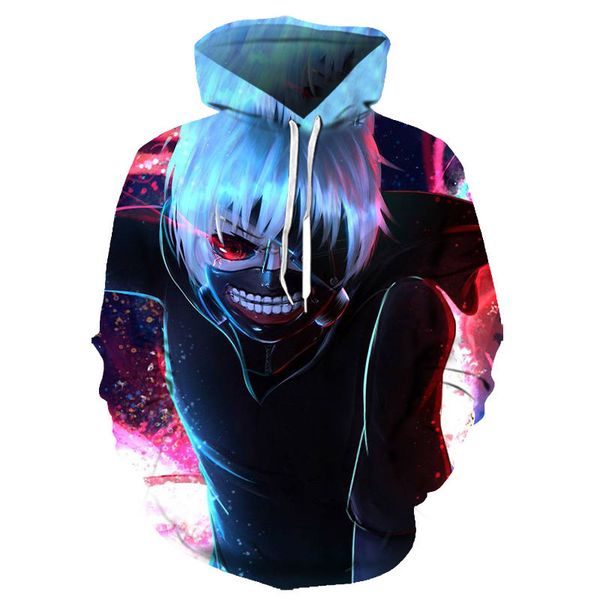 2019 new tokyo ghoul hoodies mens hooded pullovers ken kaneki printed male hoody 3d printing hooded sweatshirts, Black
2019 new tokyo ghoul hoodies mens hooded pullovers ken kaneki printed male hoody 3d printing hooded sweatshirts, Black