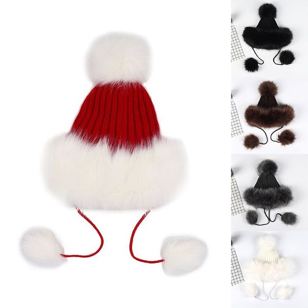 faux fur ball hat faux fur hat female winter thick warm knitted wool ball parachute for girls
faux fur ball hat faux fur hat female winter thick warm knitted wool ball parachute for girls