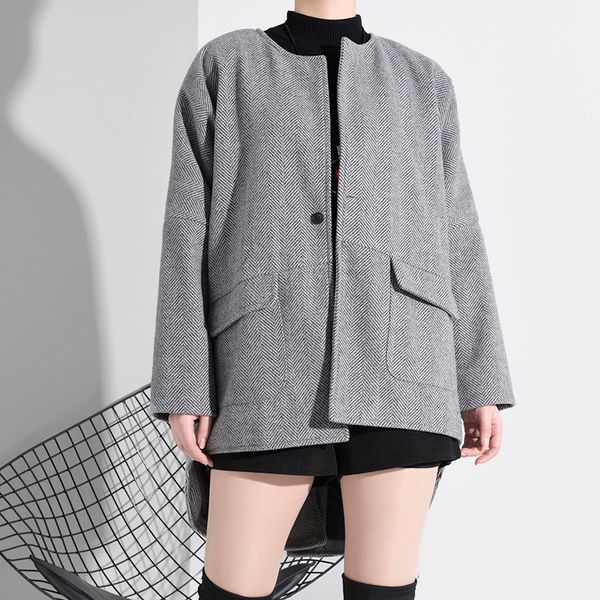 aigyptos loose gray / khaki tuxedo jacket. long sleeve ladies fashion autumn and winter coat. womens coats winter, Black
aigyptos loose gray / khaki tuxedo jacket. long sleeve ladies fashion autumn and winter coat. womens coats winter, Black