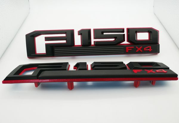 2x F150 FX4 Fender эмблема Декаль 3D знак Nameplate для 2015-2019 F150 Black Red 
2x F150 FX4 Fender эмблема Декаль 3D знак Nameplate для 2015-2019 F150 Black Red