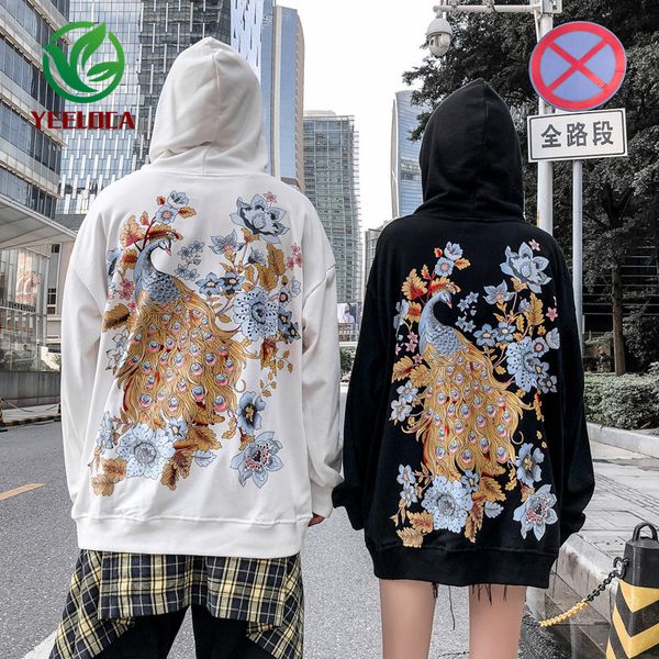 2019 autumn winter peacock animal print hoodie men casual hat hip hop wild couple sweatshirt harajuku fashion, Black
2019 autumn winter peacock animal print hoodie men casual hat hip hop wild couple sweatshirt harajuku fashion, Black
