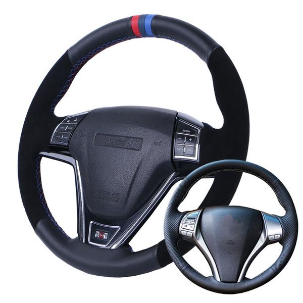 car steering wheel cover suede leather for teana altima 2013-2016 x-trail qashqai rogue/custom steering wrap
car steering wheel cover suede leather for teana altima 2013-2016 x-trail qashqai rogue/custom steering wrap
