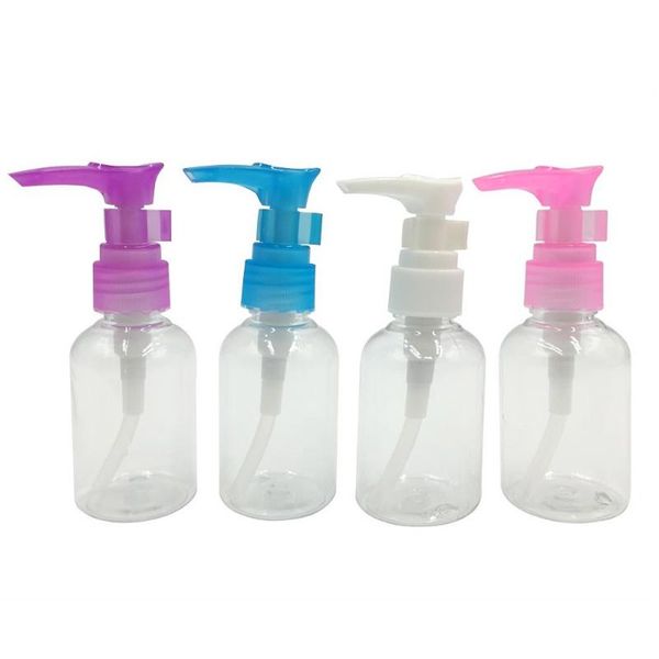 4 pcs 50ml portable empty refillable transparent bottle shampoo lotion foam water plastic pressed pump spray bottle random color
4 pcs 50ml portable empty refillable transparent bottle shampoo lotion foam water plastic pressed pump spray bottle random color
