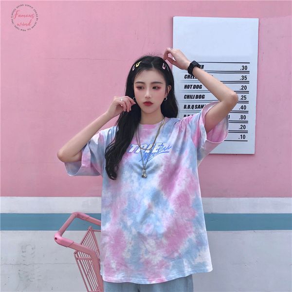 tie dye cotton loose summer girl harajuku o neck plus size womens t shirt hip hop streetwear female tee clothing, White
tie dye cotton loose summer girl harajuku o neck plus size womens t shirt hip hop streetwear female tee clothing, White