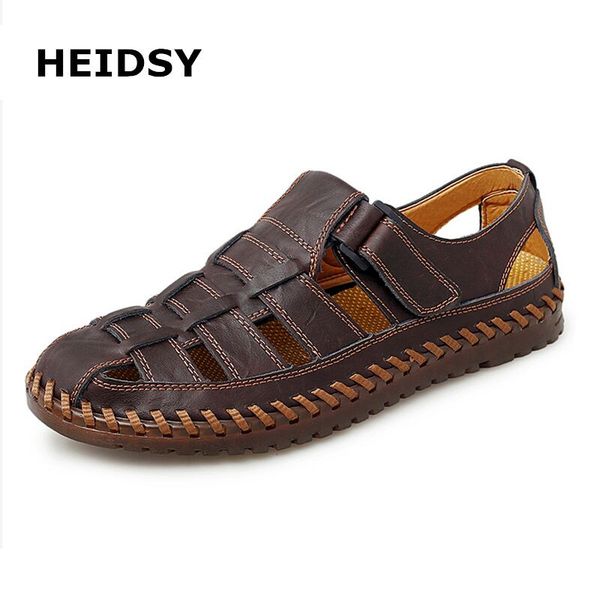 big size 38-47 men genuine leather sandals summer classic handmade men shoes outdoor beach sandals soft non-slip, Black
big size 38-47 men genuine leather sandals summer classic handmade men shoes outdoor beach sandals soft non-slip, Black