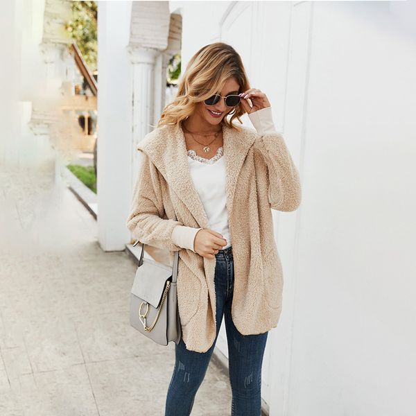 2019 women's autumn and winter in europe and america cross-border long-sleeved jacket zipper hooded coat plush coat wholesale trade sou, Black
2019 women's autumn and winter in europe and america cross-border long-sleeved jacket zipper hooded coat plush coat wholesale trade sou, Black