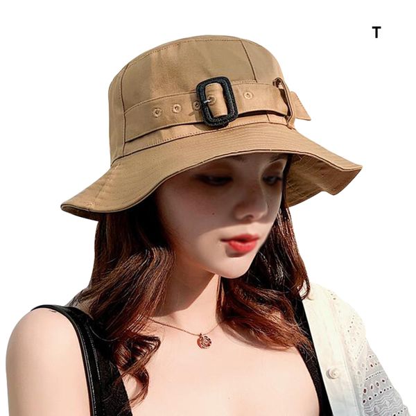 women personality sunscreen casual solid color portable travel all-match bucket hat, Blue;gray
women personality sunscreen casual solid color portable travel all-match bucket hat, Blue;gray