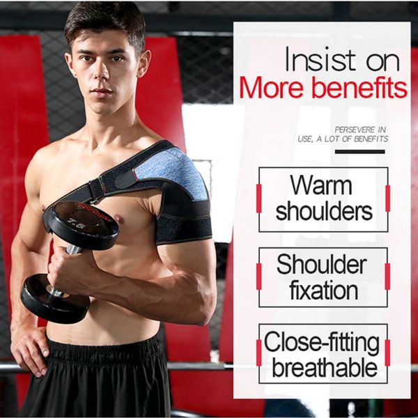 adjustable breathable gym sports care single shoulder support back brace guard strap wrap belt band pads black bandage, Black;blue
adjustable breathable gym sports care single shoulder support back brace guard strap wrap belt band pads black bandage, Black;blue