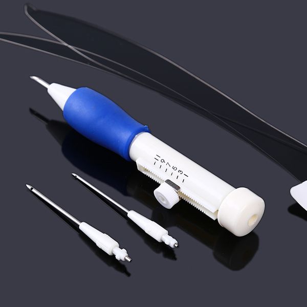 magic embroidery pen embroidery needle weaving tool punch needle set threader practical plastic, Black
magic embroidery pen embroidery needle weaving tool punch needle set threader practical plastic, Black
