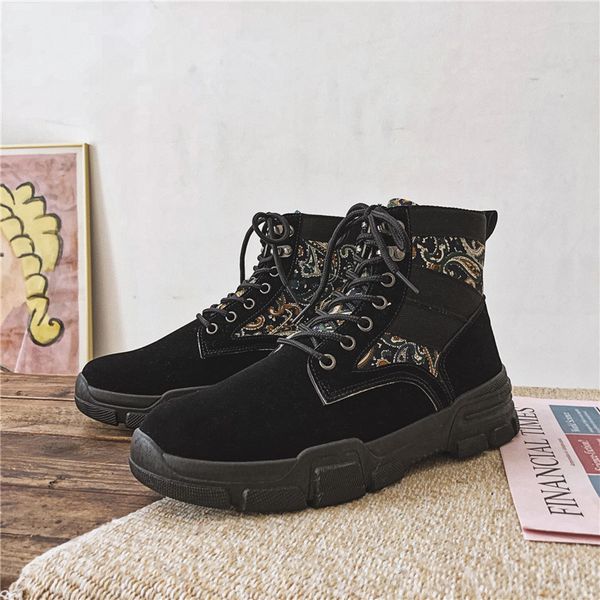 2019 new spring and autumn men's high-fashion sneakers trend selling simple men's casual outdoor non-slip warm shoes, Black
2019 new spring and autumn men's high-fashion sneakers trend selling simple men's casual outdoor non-slip warm shoes, Black