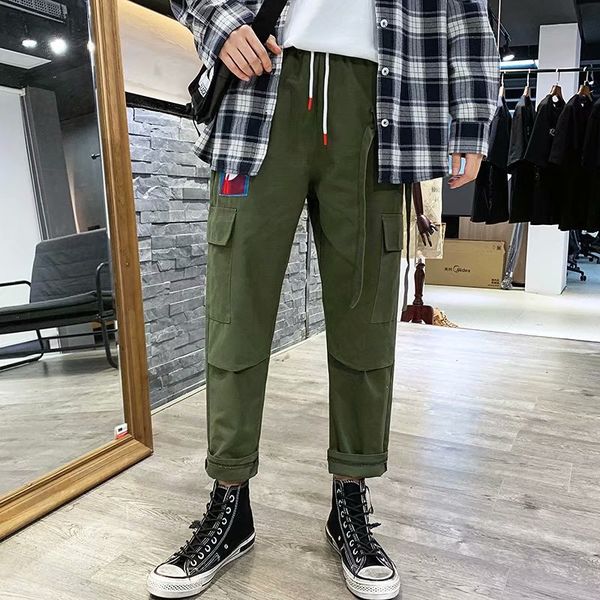 2019 spring and summer bib overall men's korean-style loose-fit straight-leg pants casual pants teenager sports, Black
2019 spring and summer bib overall men's korean-style loose-fit straight-leg pants casual pants teenager sports, Black