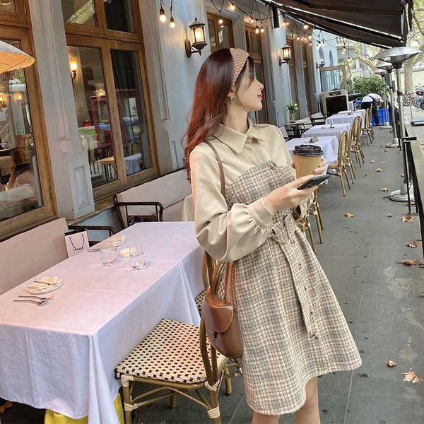 mishow autumn winter vintageplaid dress women patchwork single-breasted turn down collar mini dresses vestido mx19d1378, Black;gray
mishow autumn winter vintageplaid dress women patchwork single-breasted turn down collar mini dresses vestido mx19d1378, Black;gray