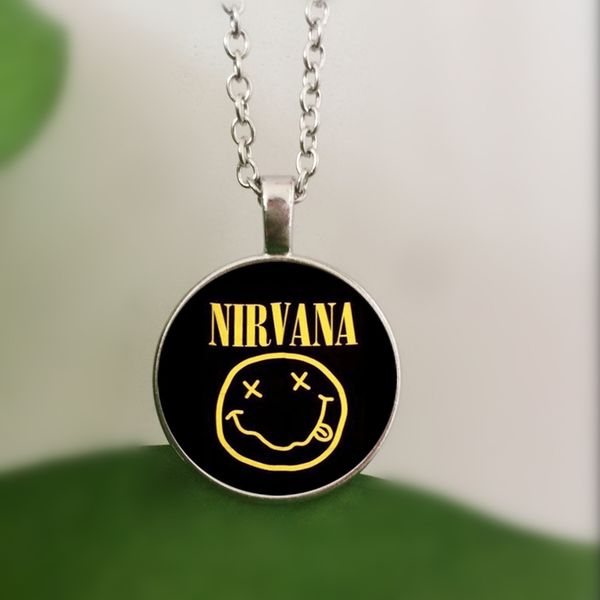 wusqwsc rock band smile nirvana band crystal glass pendant necklace jewelry wholesale, Silver
wusqwsc rock band smile nirvana band crystal glass pendant necklace jewelry wholesale, Silver