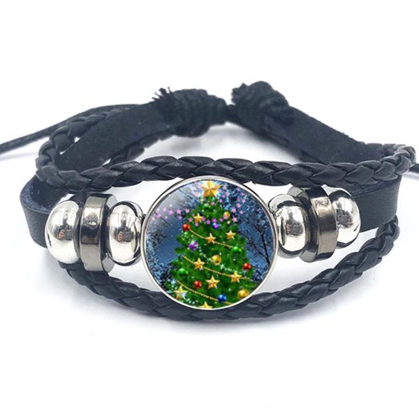 woven leather bracelet santa claus elk snowman pattern time gem bracelet birthday gift jewelry, Golden;silver
woven leather bracelet santa claus elk snowman pattern time gem bracelet birthday gift jewelry, Golden;silver