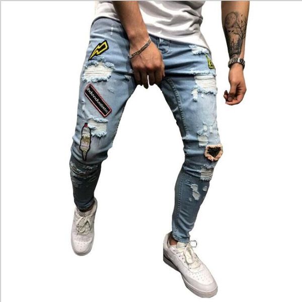 new seasons explosion skinny men's jeans worn teen feet zipper men's jeans trousers nk49 size s-3xl, Blue
new seasons explosion skinny men's jeans worn teen feet zipper men's jeans trousers nk49 size s-3xl, Blue