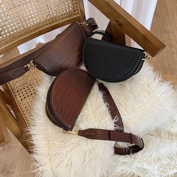 fashion crocodile semicircle crossbody bag saddle bags shoulder bag pu leather luxury handbag for women messenger kyider
fashion crocodile semicircle crossbody bag saddle bags shoulder bag pu leather luxury handbag for women messenger kyider
