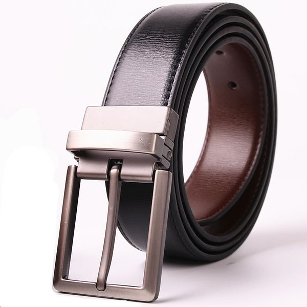 men leather belt buckle wide rotated pin buckle belts fashion cow skin business jeans waistband hipping, Black;brown
men leather belt buckle wide rotated pin buckle belts fashion cow skin business jeans waistband hipping, Black;brown